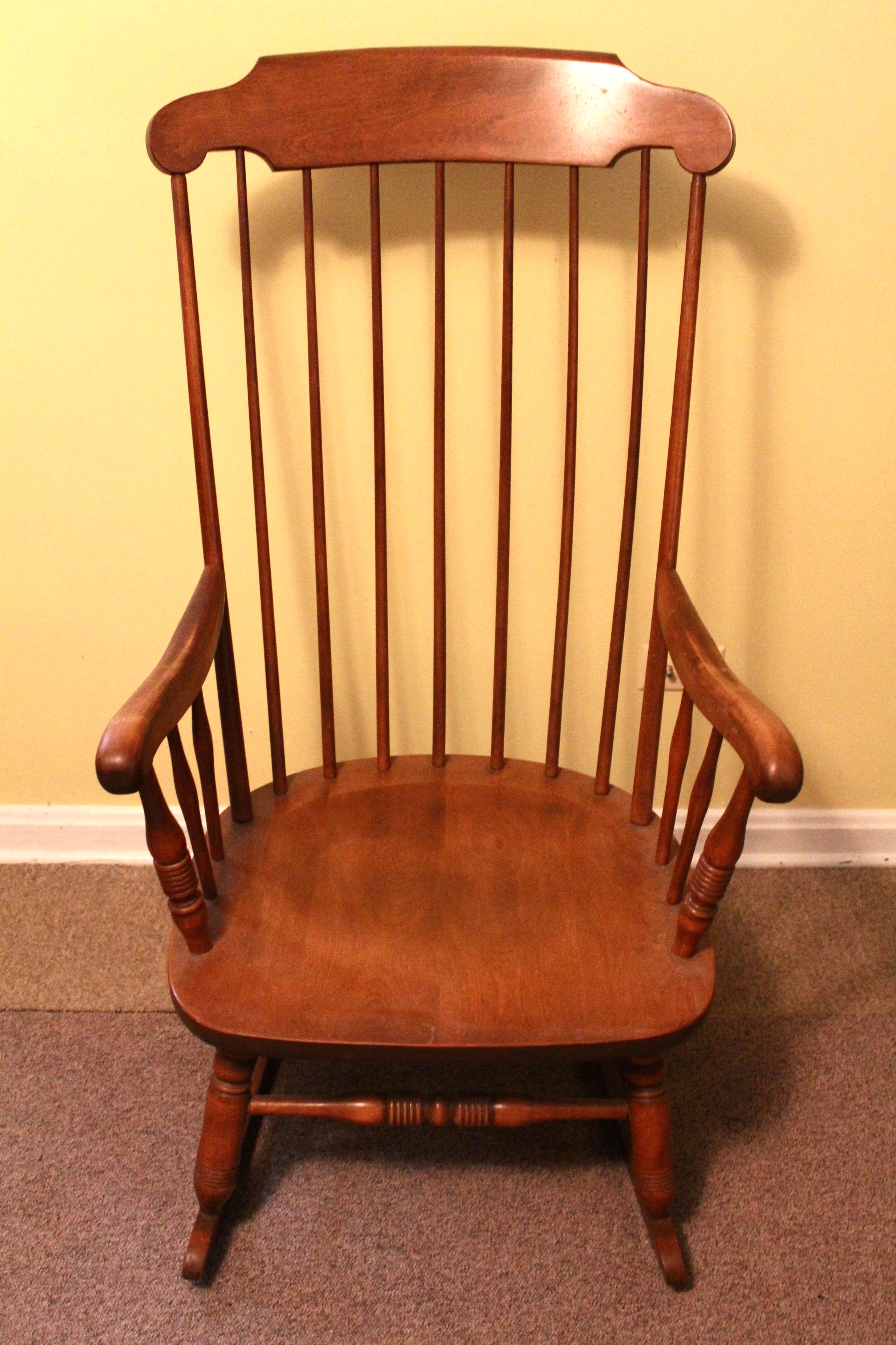 Mid 20th Century Maple Rocking Chair