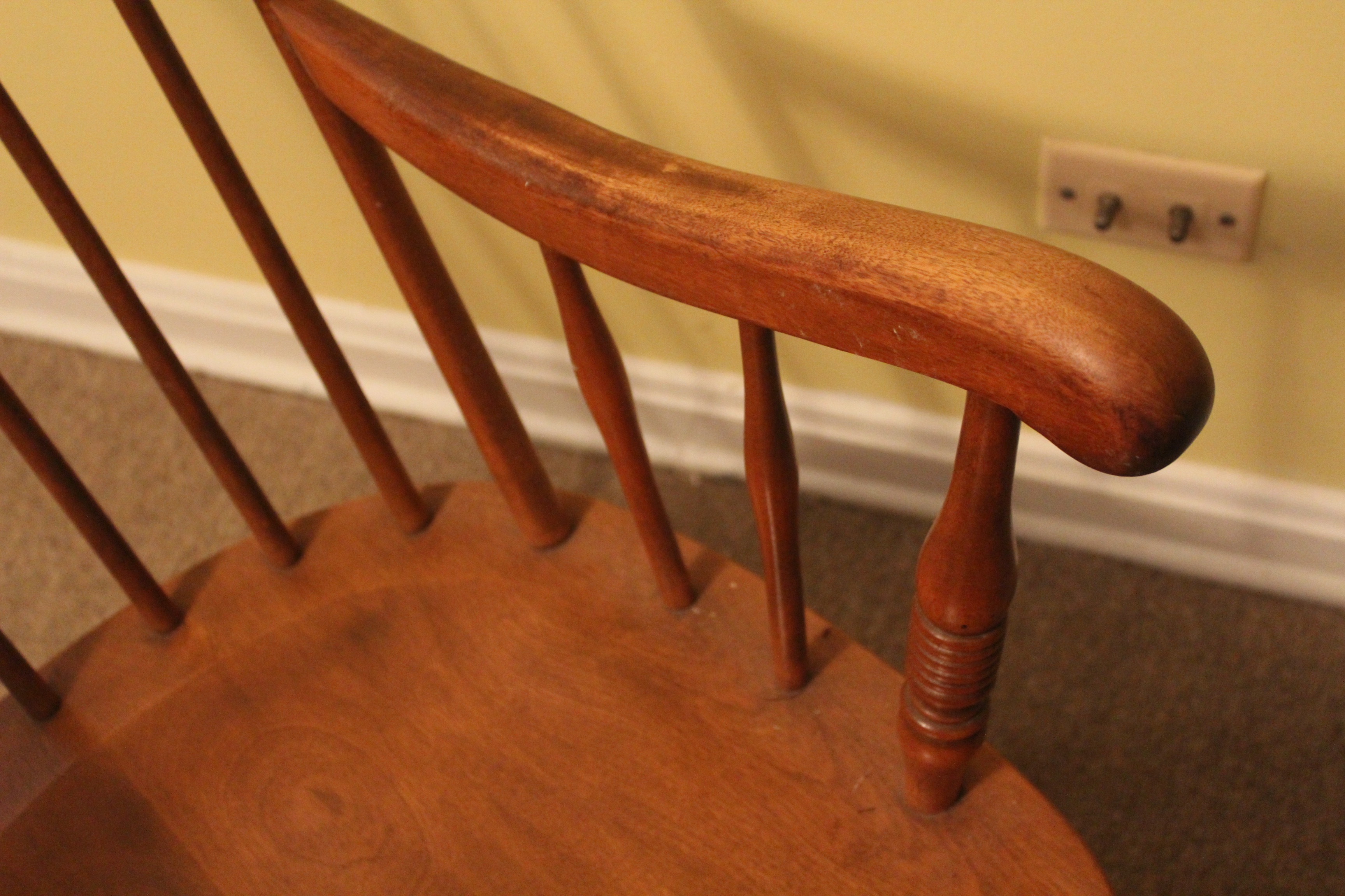 Mid 20th Century Maple Rocking Chair