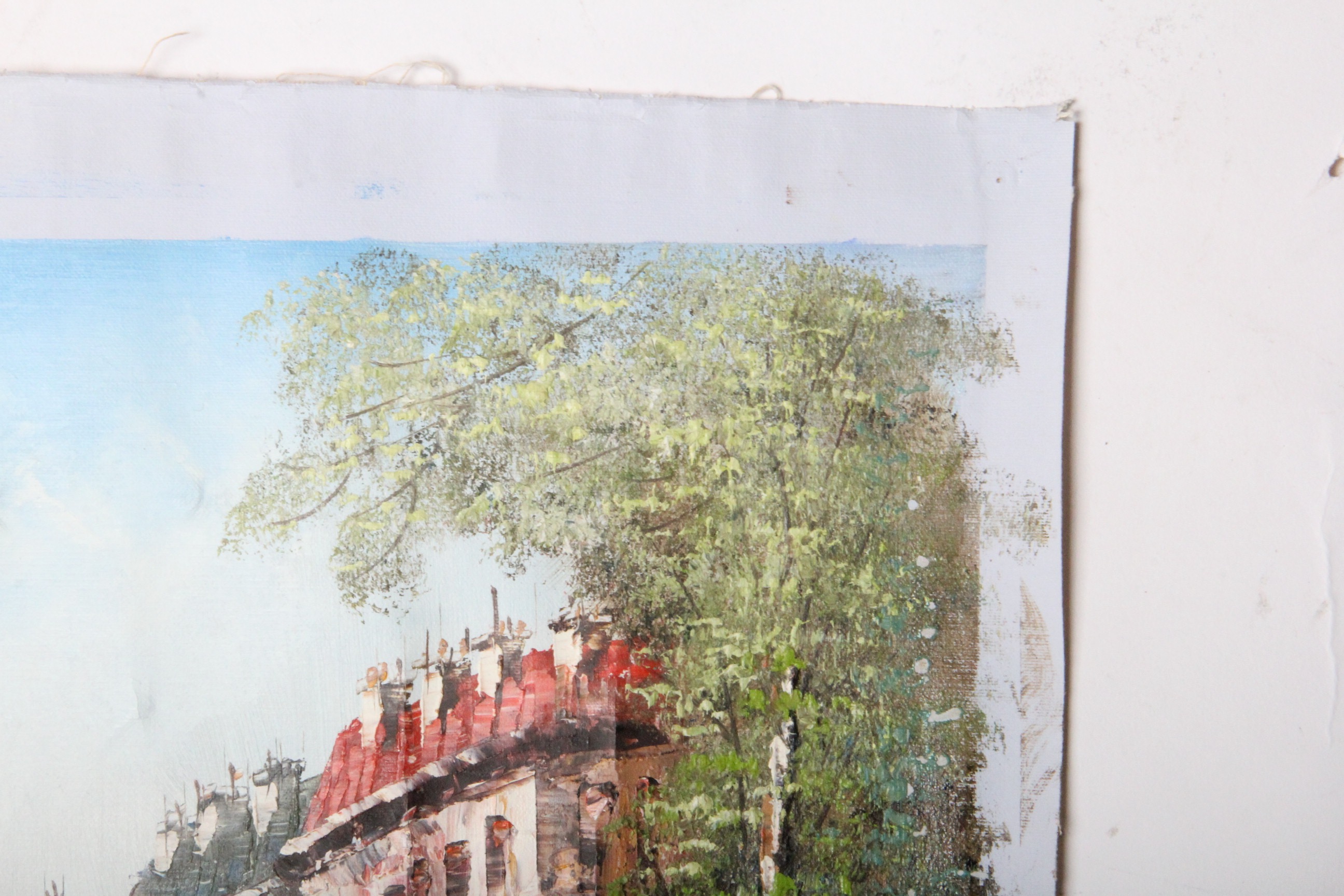 Caroline Burnett Signed Parisien Streetscene Painting