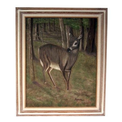 Original Acrylic on Board Signed Annie Original Acrylic on Board Signed Annie
