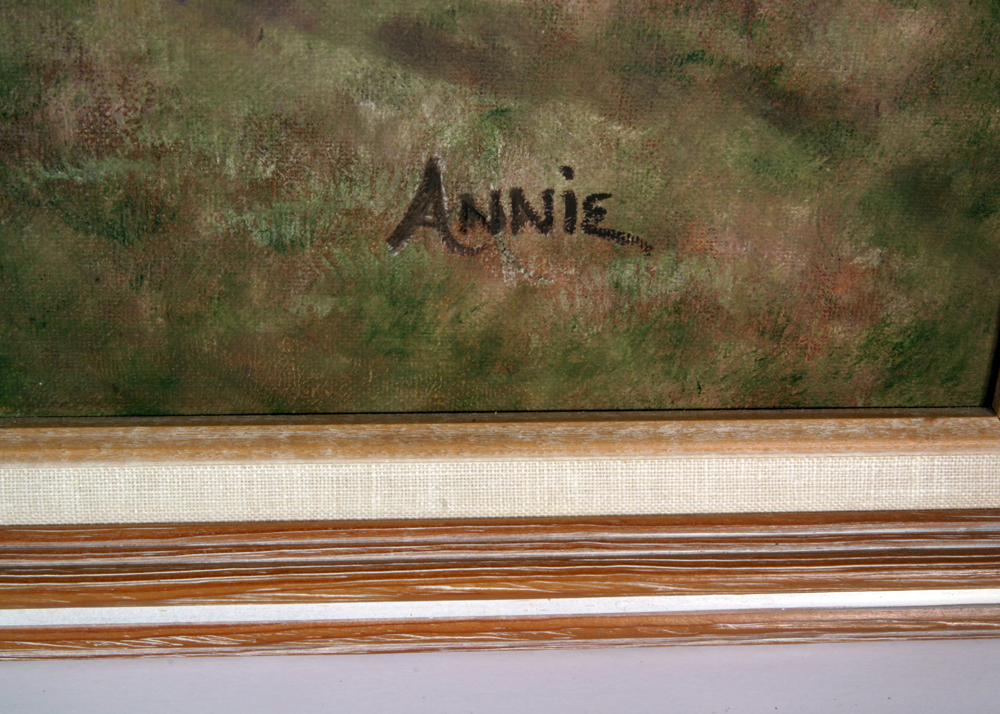 Original Acrylic on Board Signed Annie