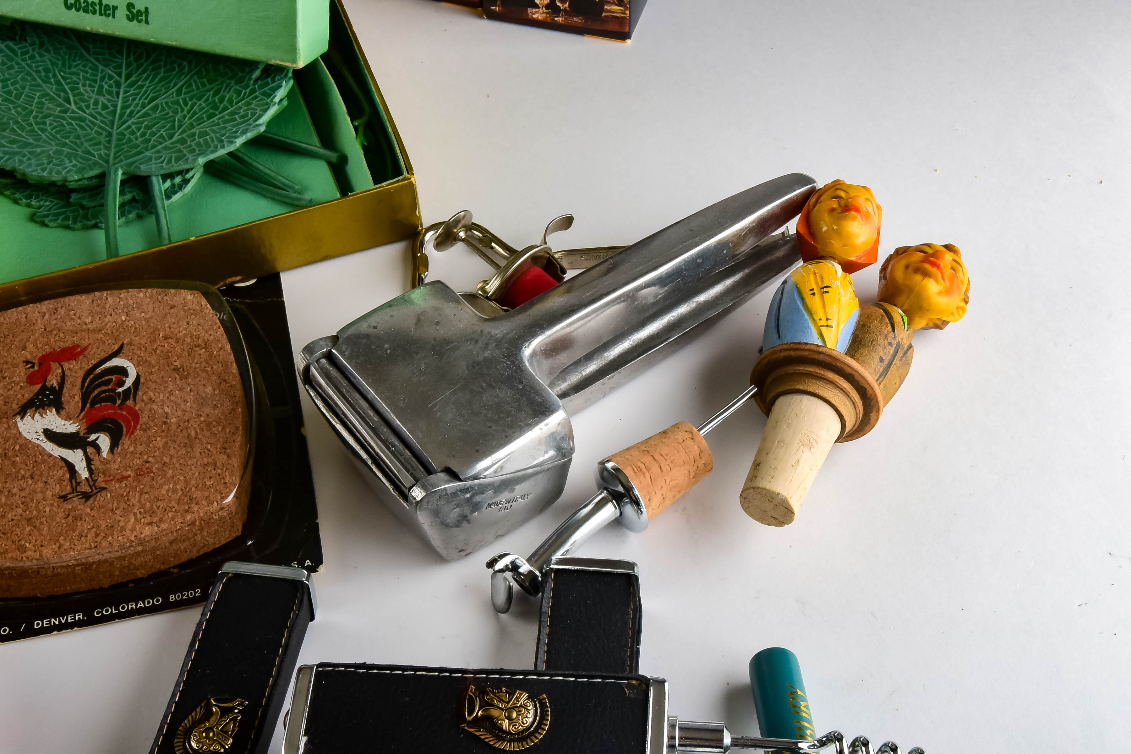 Assortment of Vintage Bar Accessories