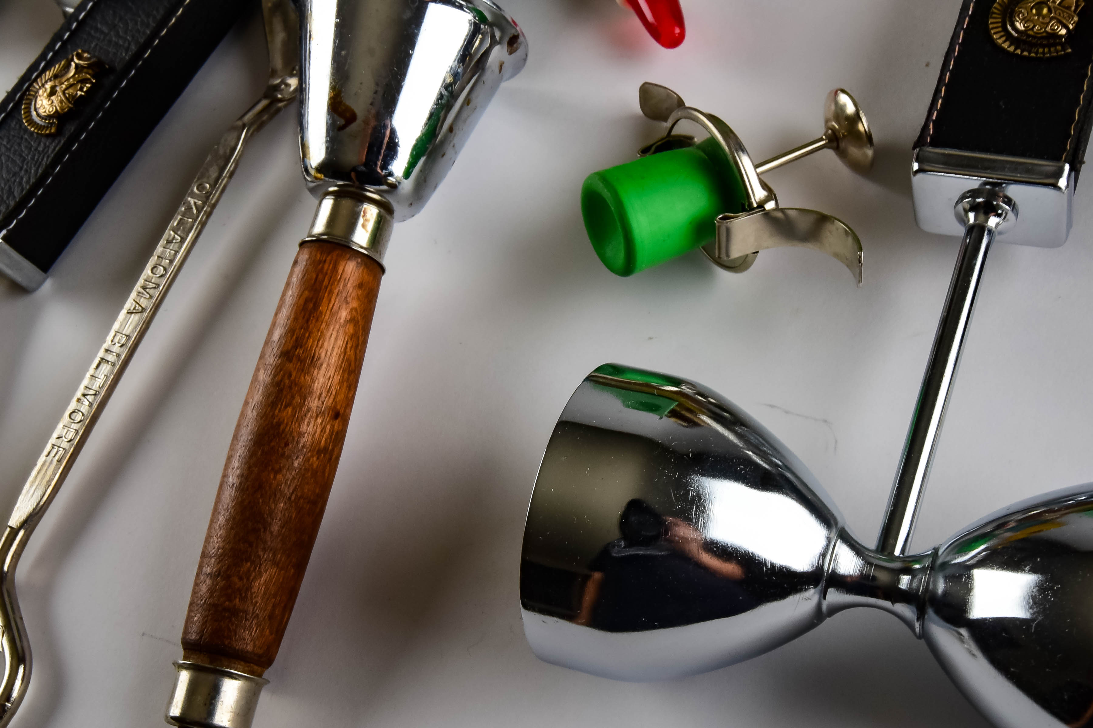 Assortment of Vintage Bar Accessories