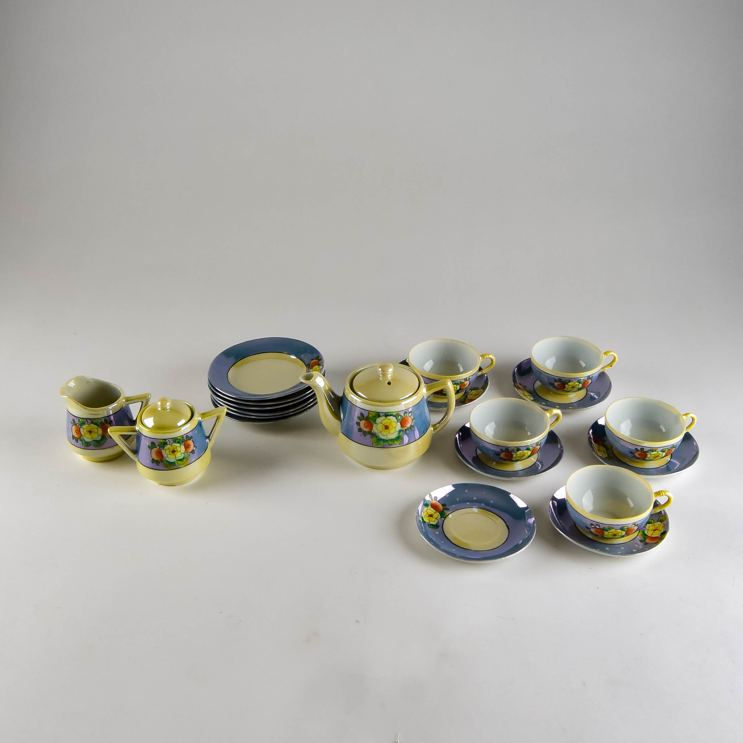 Vintage Children's Lustreware Tea Set