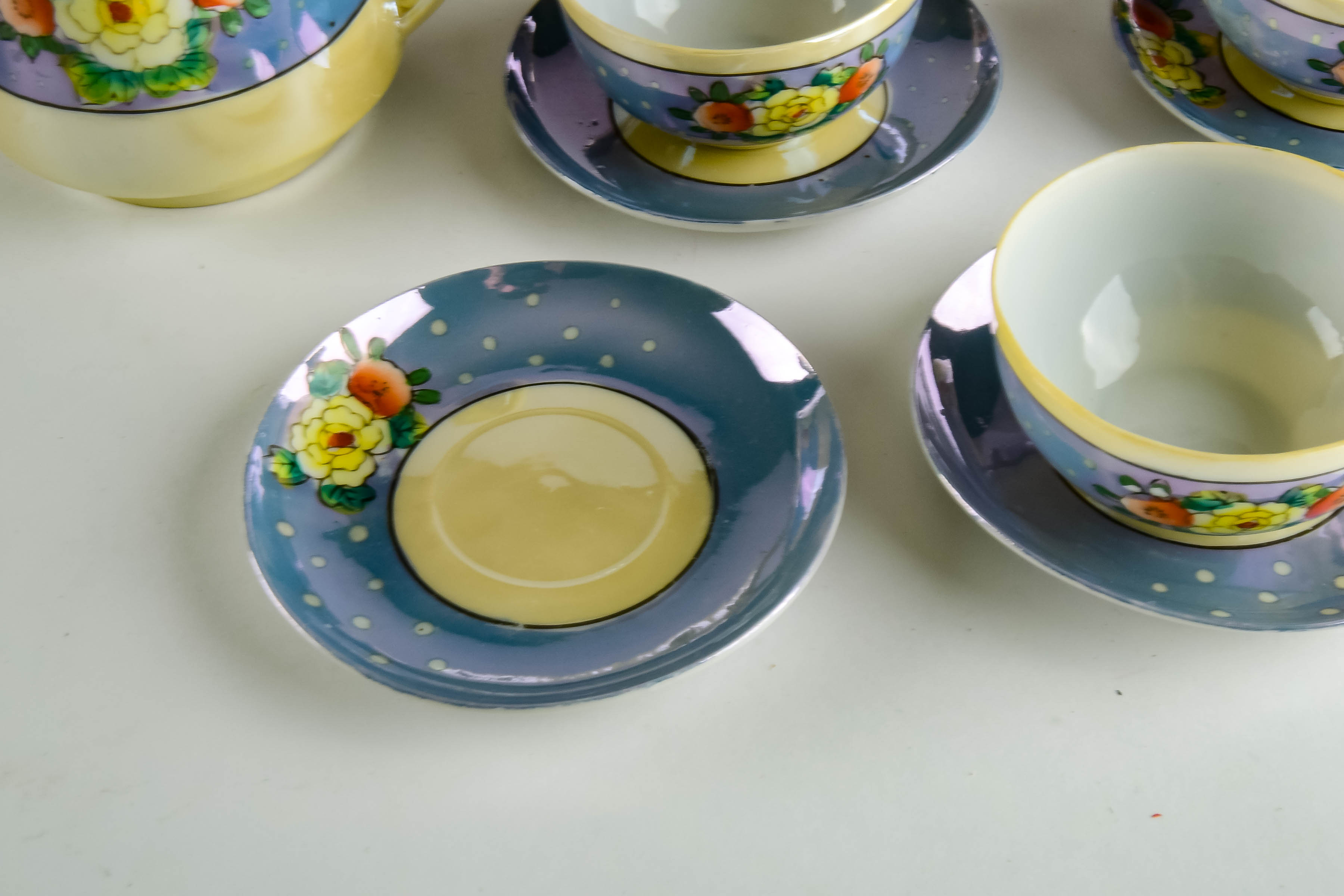 Vintage Children's Lustreware Tea Set