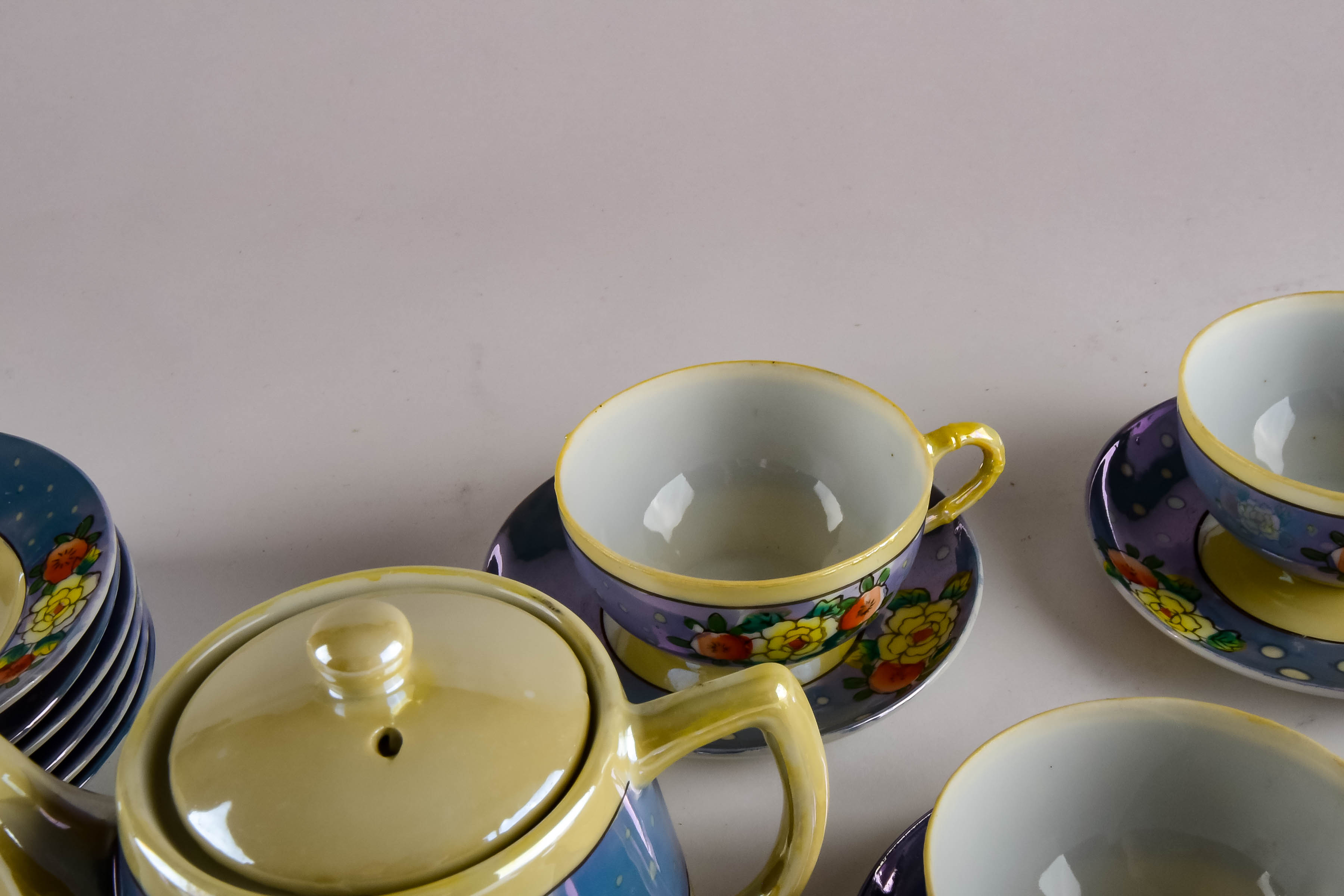 Vintage Children's Lustreware Tea Set