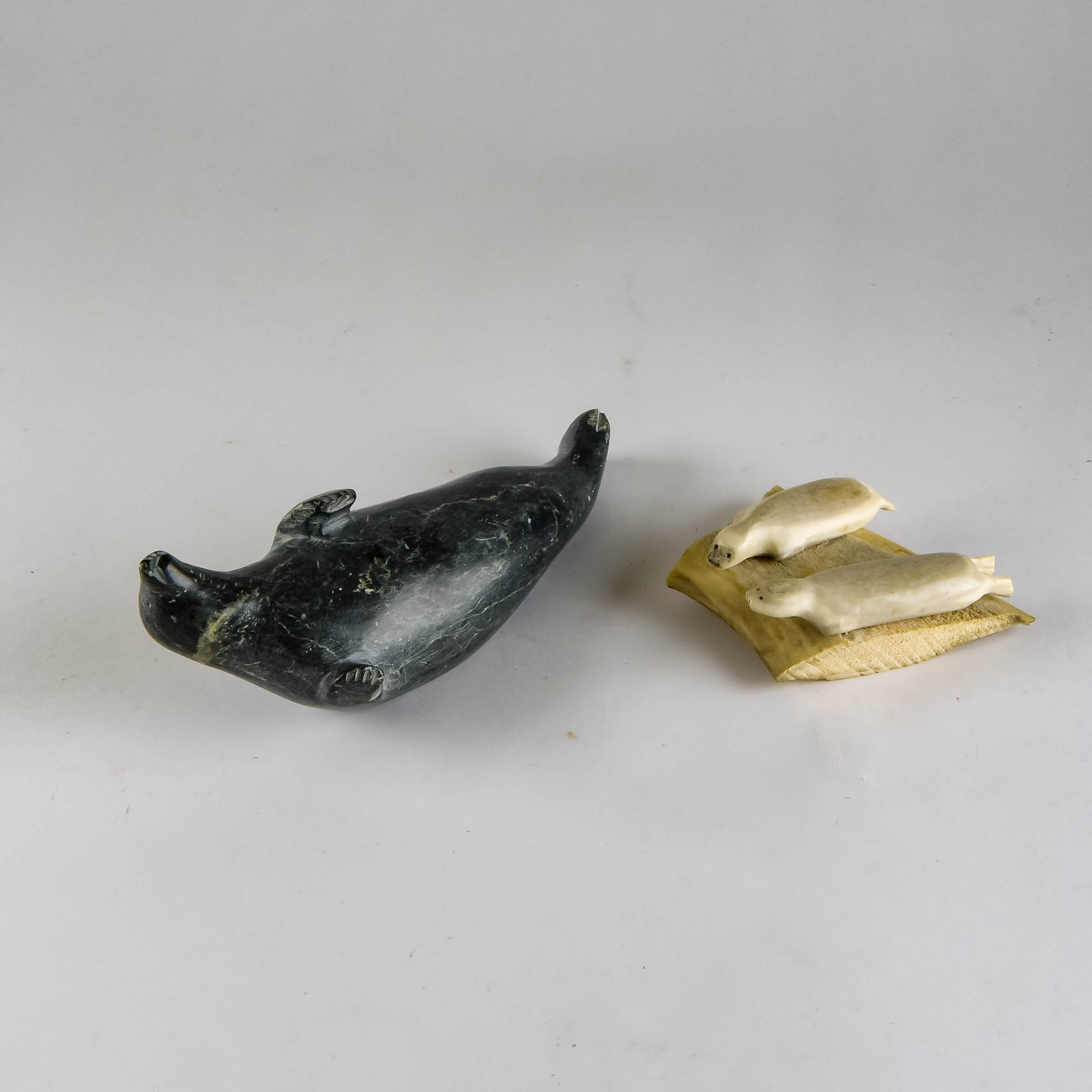 Alaskan Soapstone & Bone Carvings