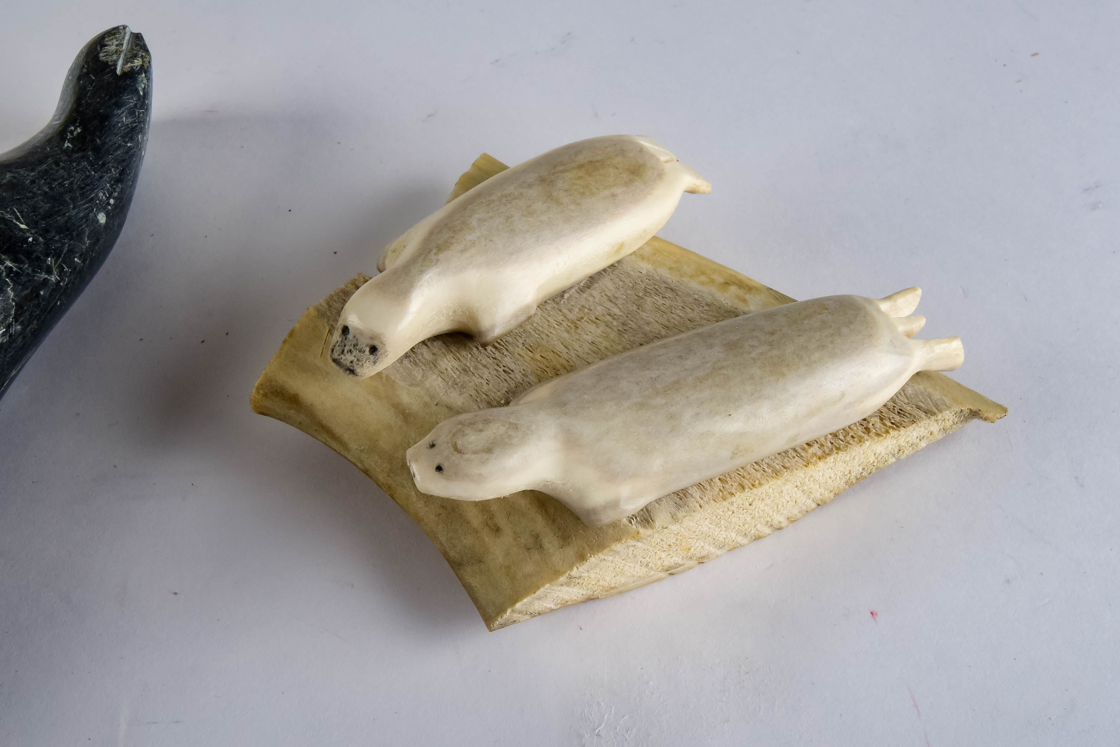 Alaskan Soapstone & Bone Carvings