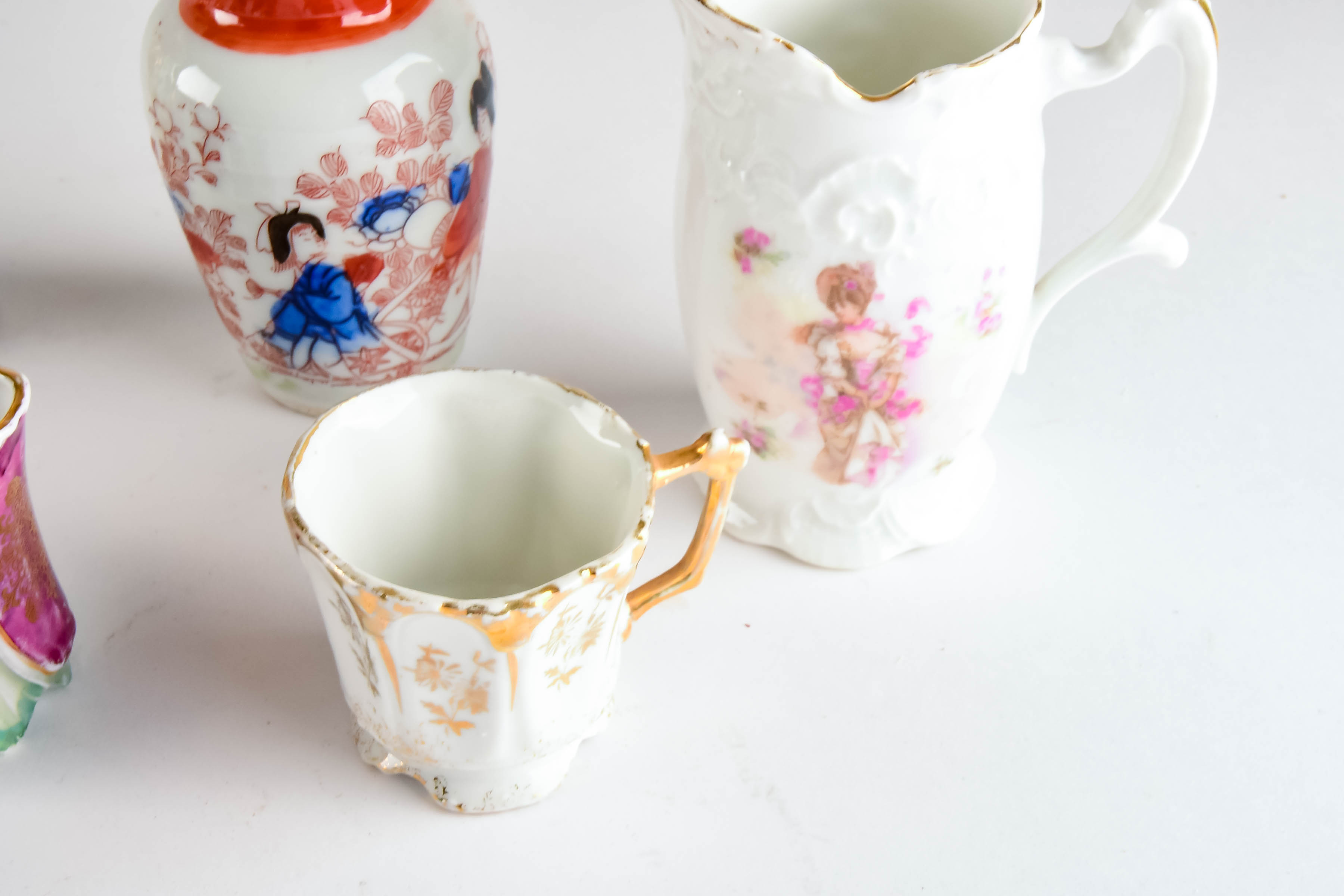 Collection of Decorative Bone China Miniatures