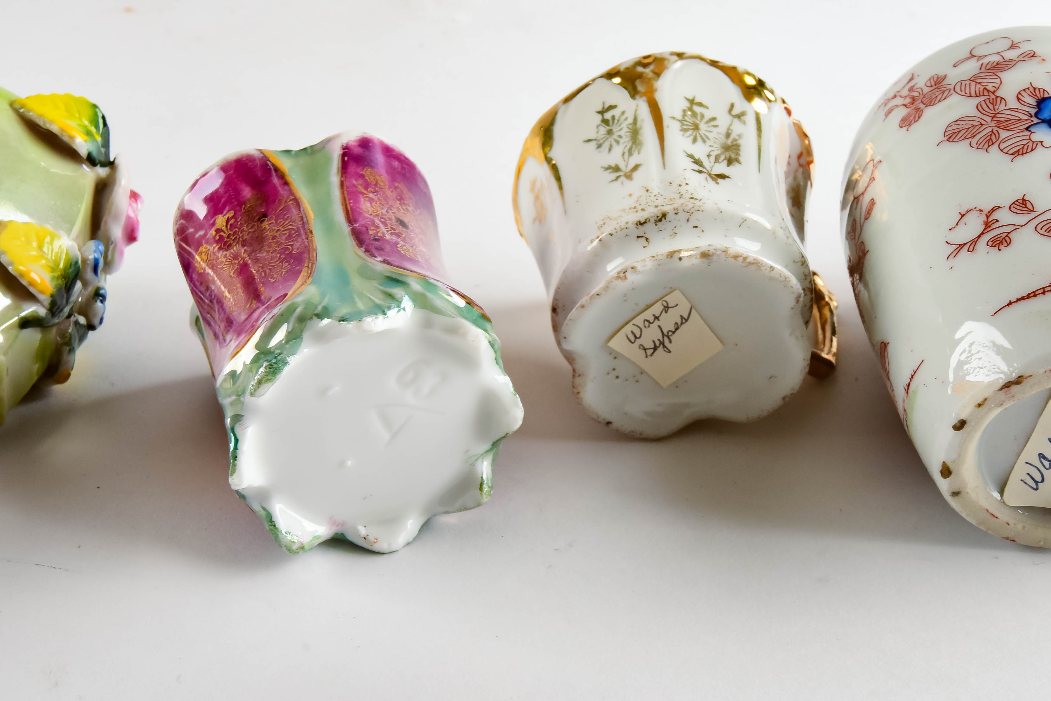 Collection of Decorative Bone China Miniatures