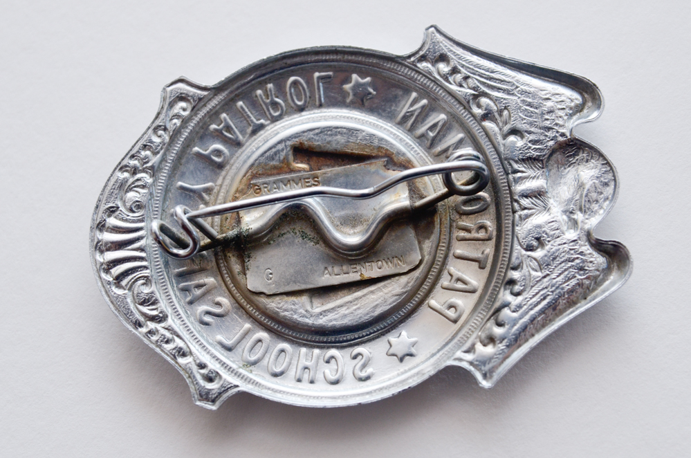 Pair of Vintage AAA School Safety Patrol Badges