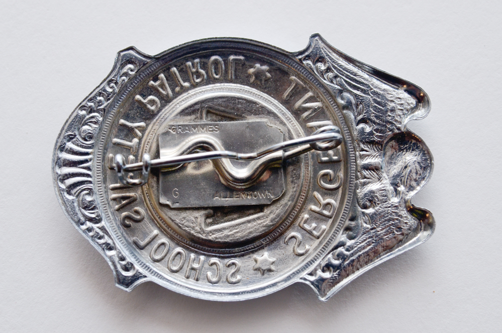 Pair of Vintage AAA School Safety Patrol Badges