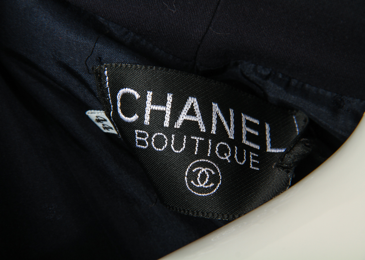 Vintage Chanel Double Breasted Fitted Jacket & Skirt Ensemble
