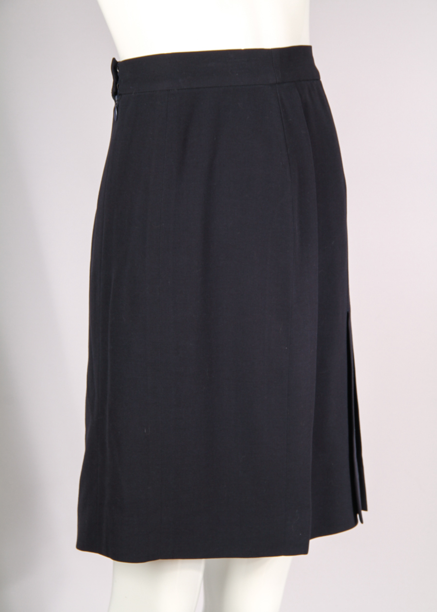 Vintage Chanel Double Breasted Fitted Jacket & Skirt Ensemble