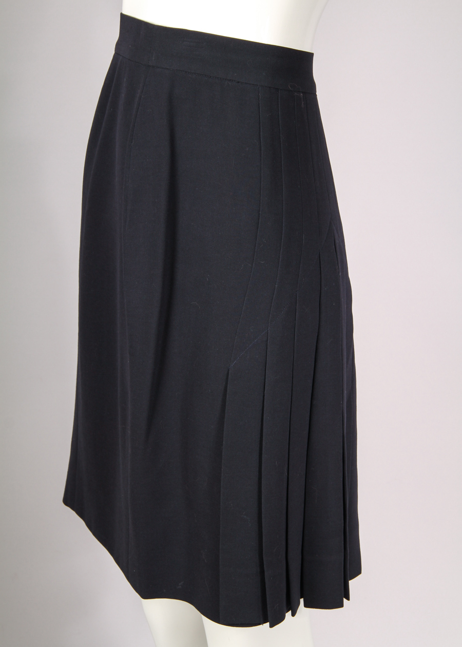 Vintage Chanel Double Breasted Fitted Jacket & Skirt Ensemble