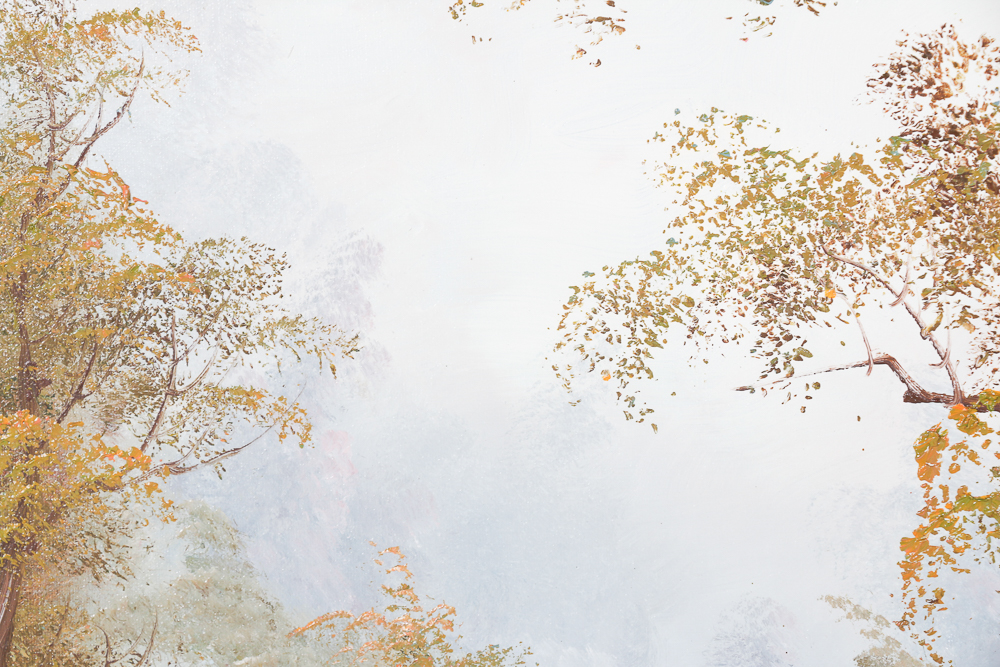 Original Oil on Canvas Waterfall Painting by Irene Cafieri