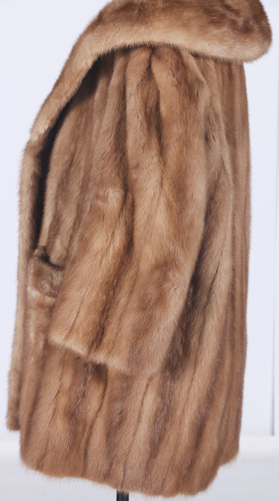 Light Blonde Mink Fur Coat