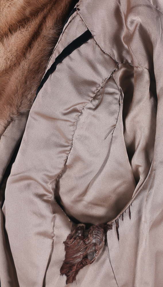 Light Blonde Mink Fur Coat