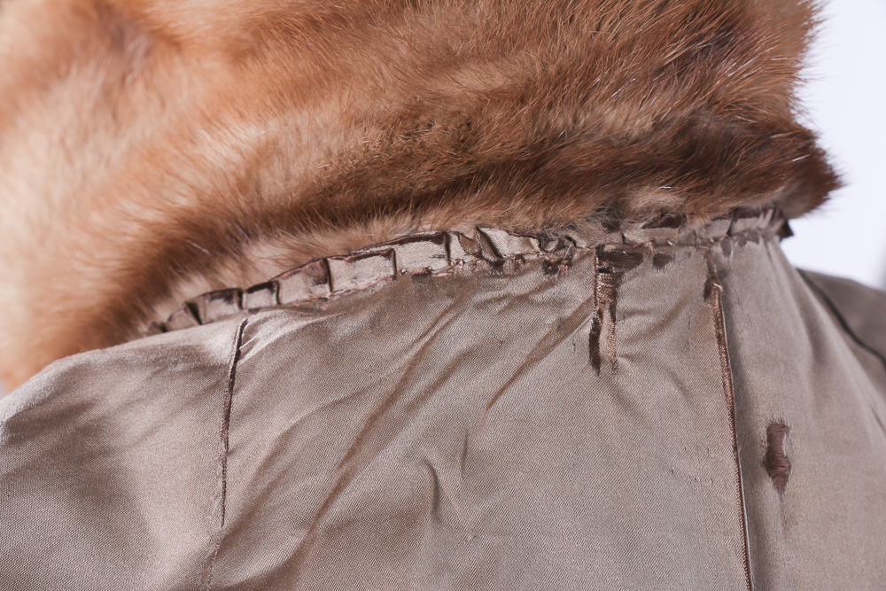 Light Blonde Mink Fur Coat