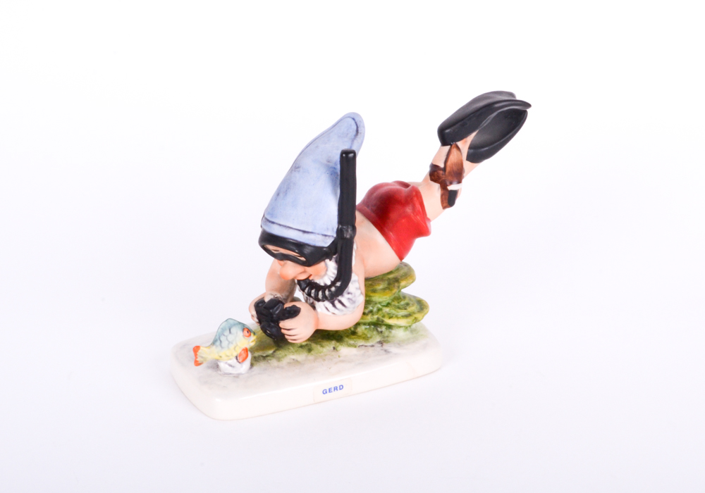 Goebel "Gerd the Diver" Gnome Figurine