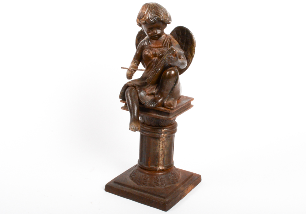 Cast Iron Angel Statue
