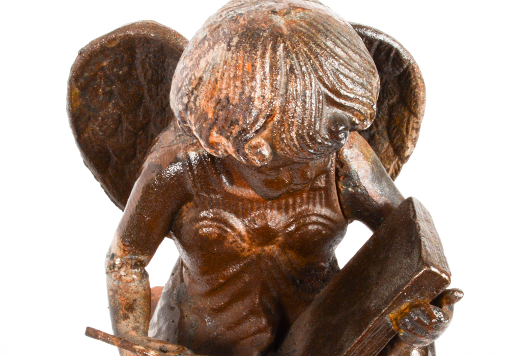 Cast Iron Angel Statue