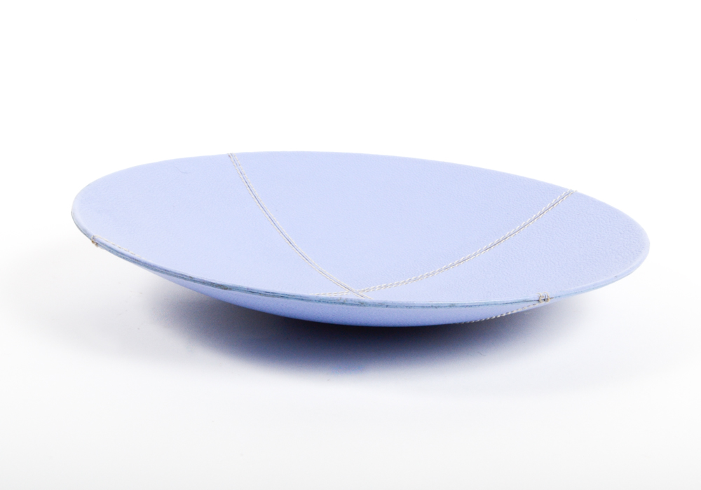 Vera Wang Pebbled Leather Wrapped Decorative Bowls