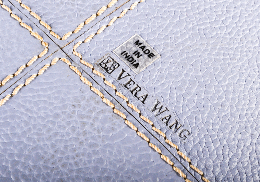 Vera Wang Pebbled Leather Wrapped Decorative Bowls