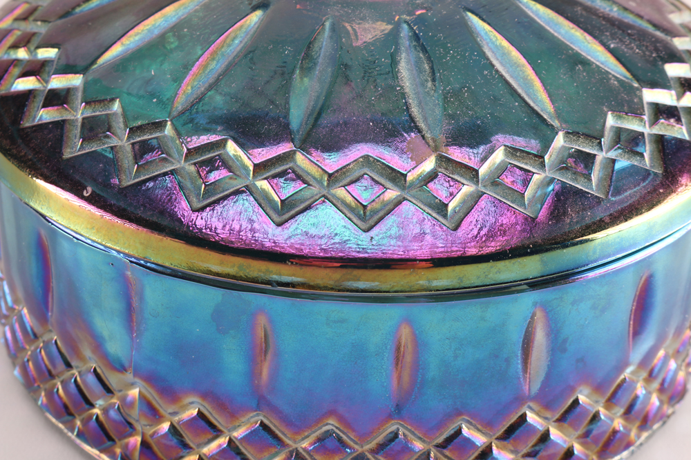 Vintage Carnival Glass Candy Dishes