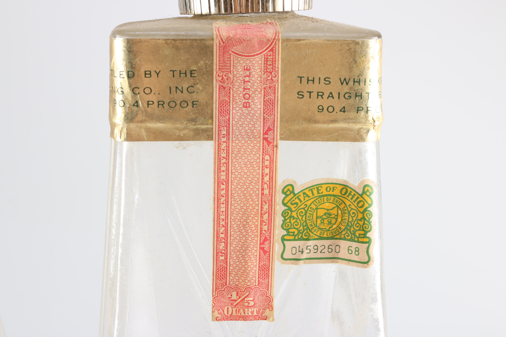 Collection Of Vintage Liquor Bottles And Barware