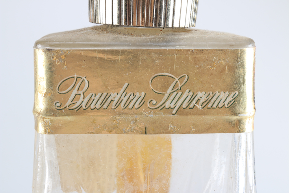 Collection Of Vintage Liquor Bottles And Barware