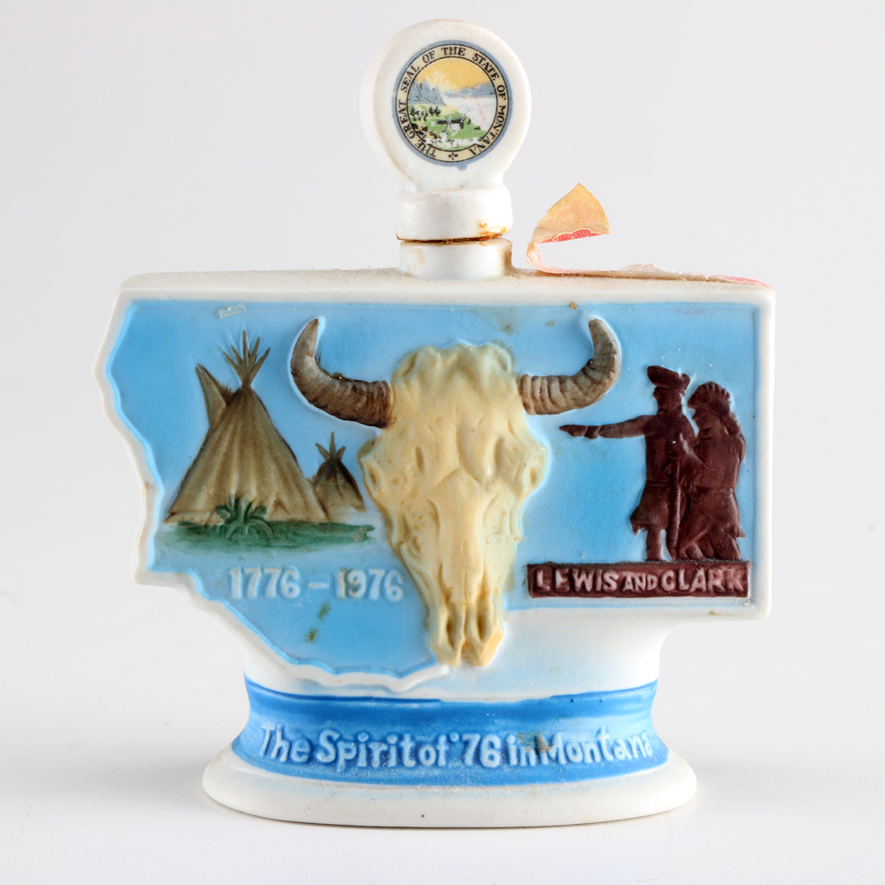 Collection Of Vintage Liquor Bottles And Barware