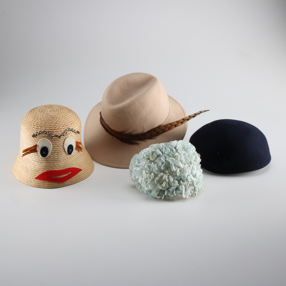 Four Vintage Hats