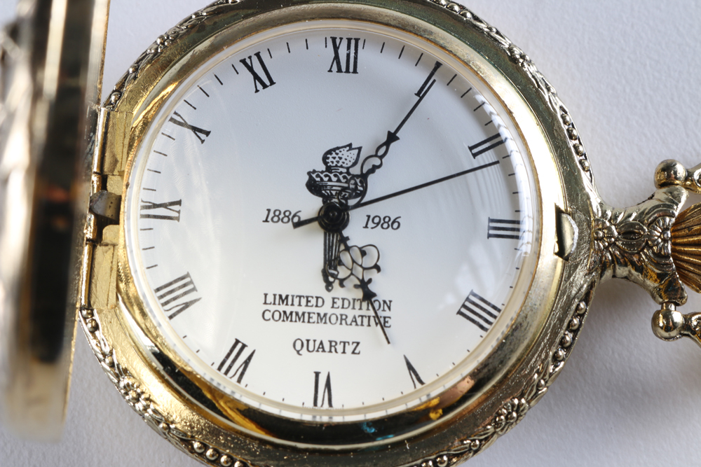 Statue of Liberty Centennial Commemorative Pocket Watch