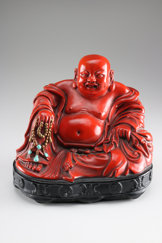 Budai Statues and Lamp