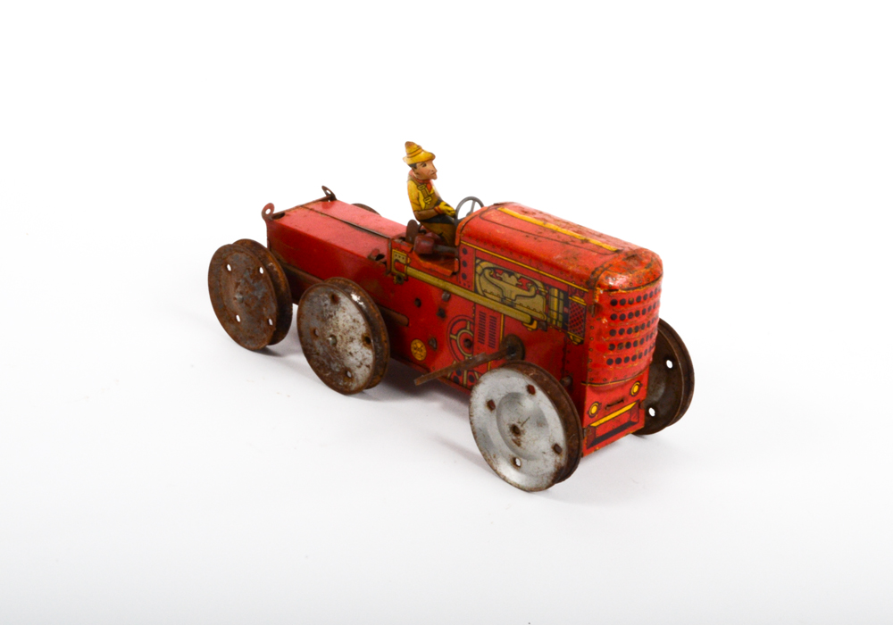 Marx Tin Litho Tractor Wind-up Toy