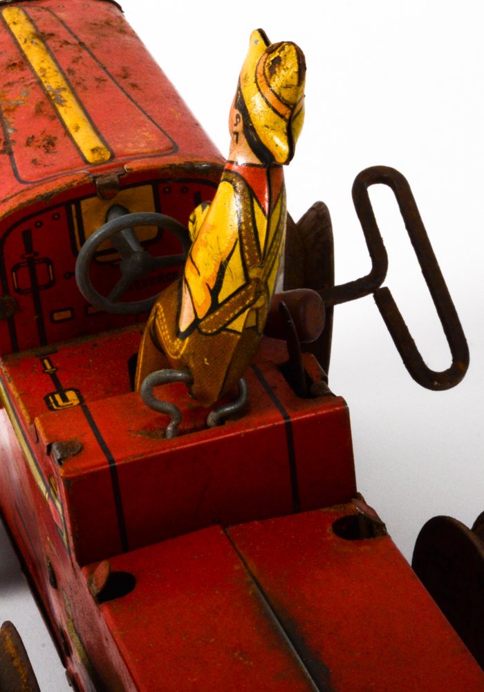 Marx Tin Litho Tractor Wind-up Toy