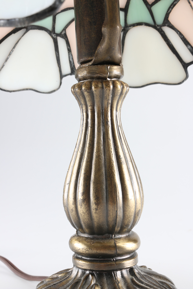 Pair of Tiffany Style Glass Lamps