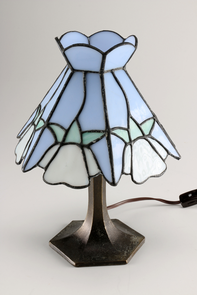 Pair of Tiffany Style Glass Lamps