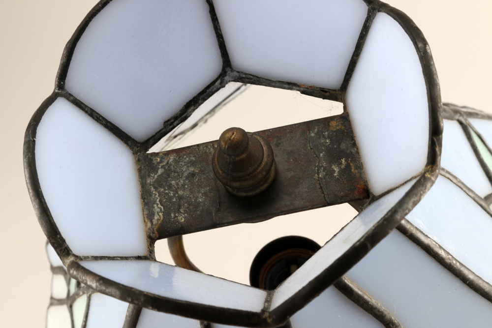 Pair of Tiffany Style Glass Lamps