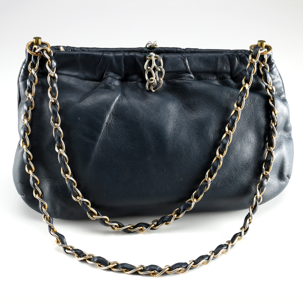 Collection of Vintage Leather Handbags.