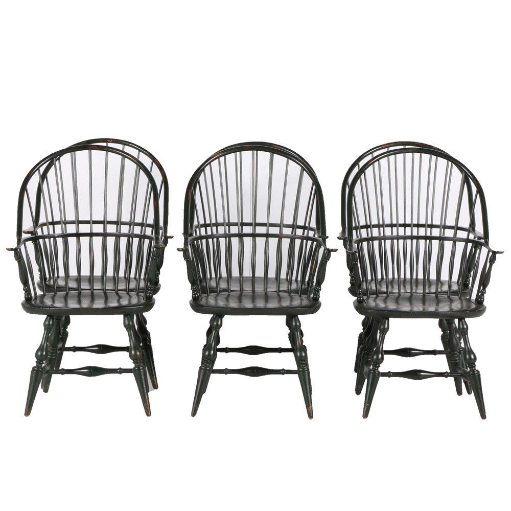Selection of Six Hoop Back Windsor Chairs