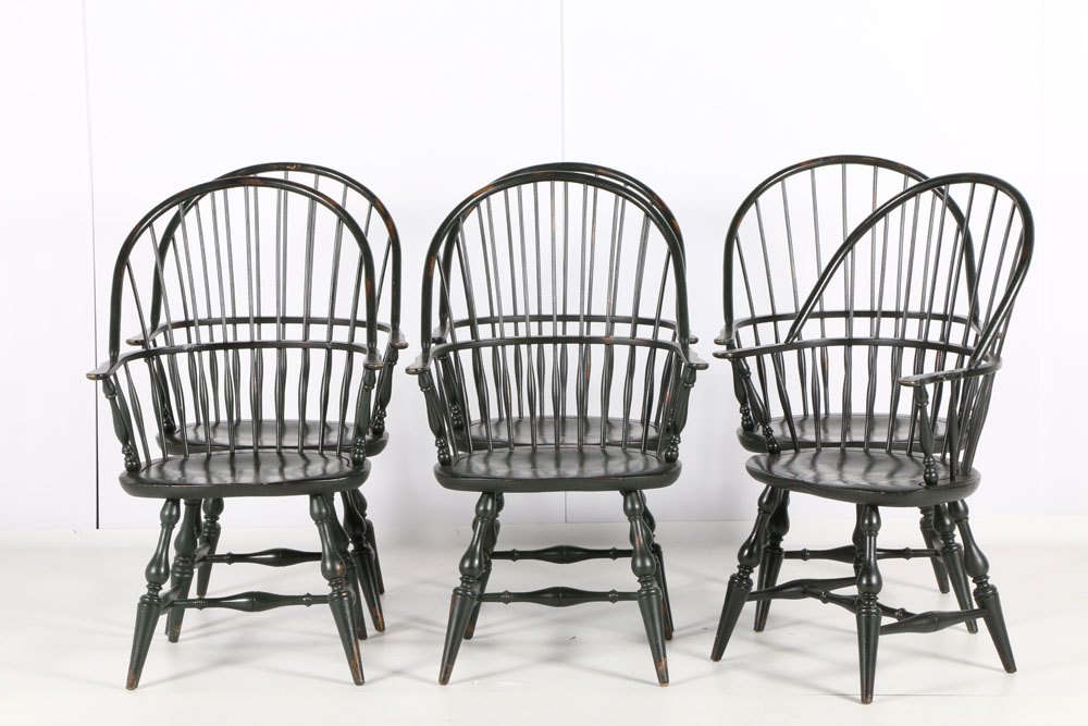 Selection of Six Hoop Back Windsor Chairs