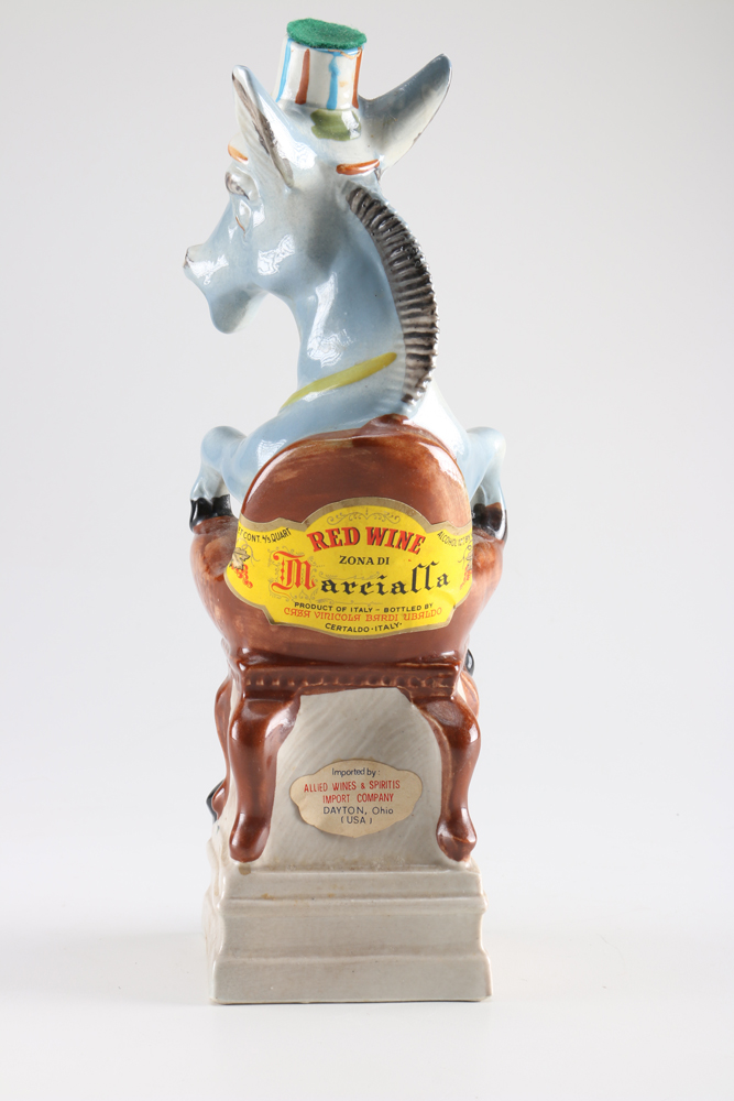 Collection Of Vintage Liquor Bottles And Barware