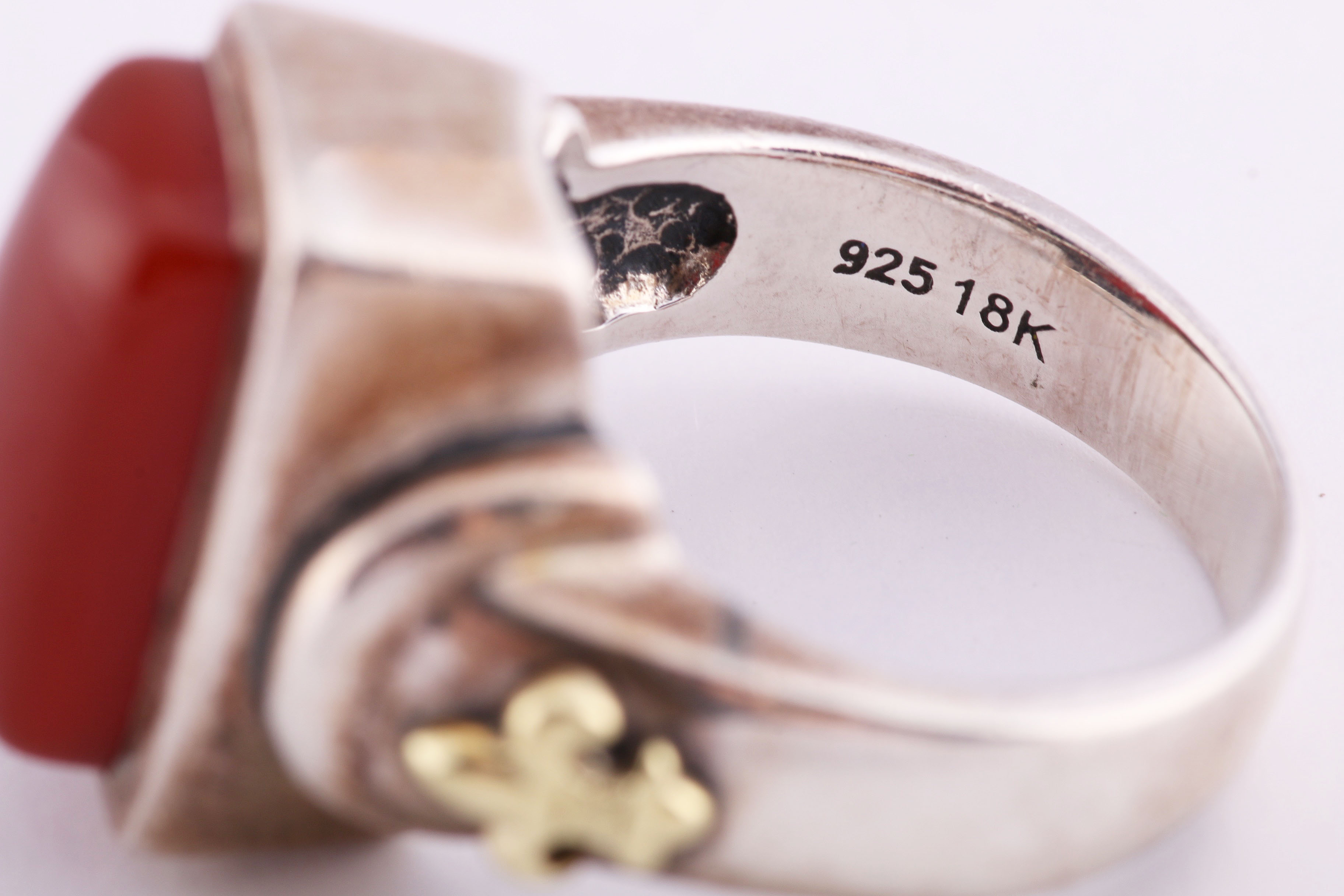 Sterling Silver Rings with Gold Accents