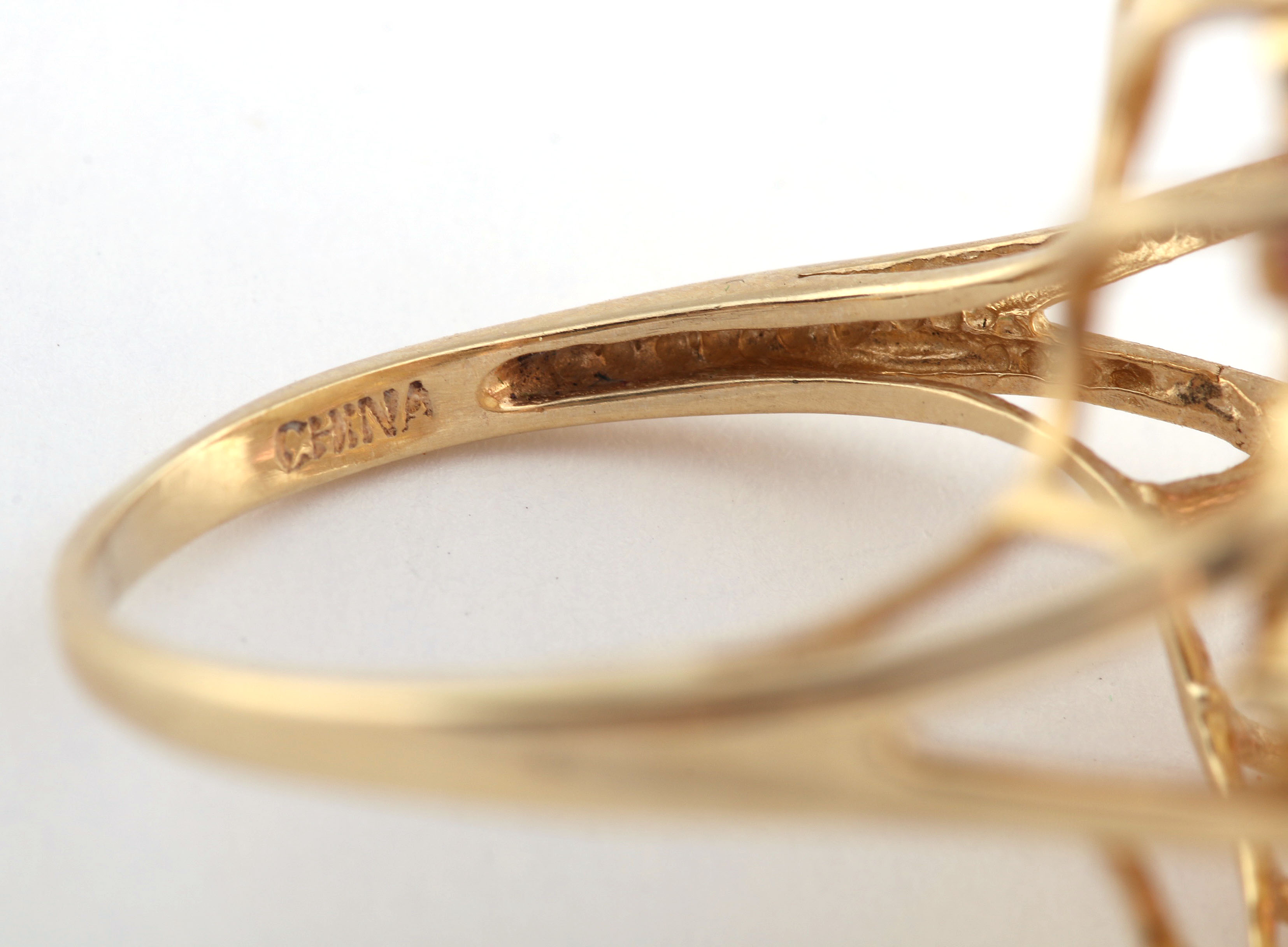 14K Yellow Gold Opal and Tourmaline Cocktail Ring