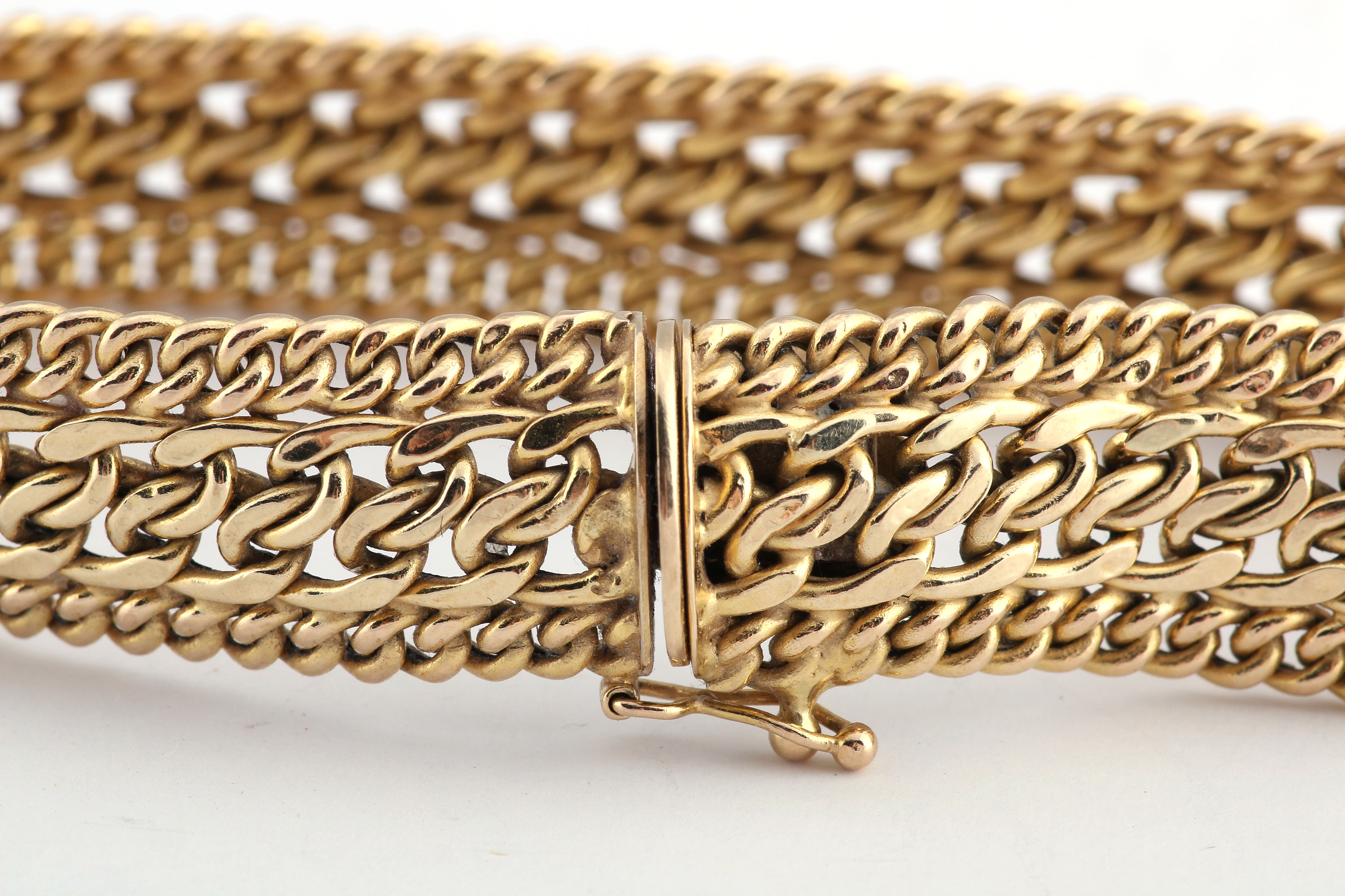 14K Yellow Gold Weave Bracelet