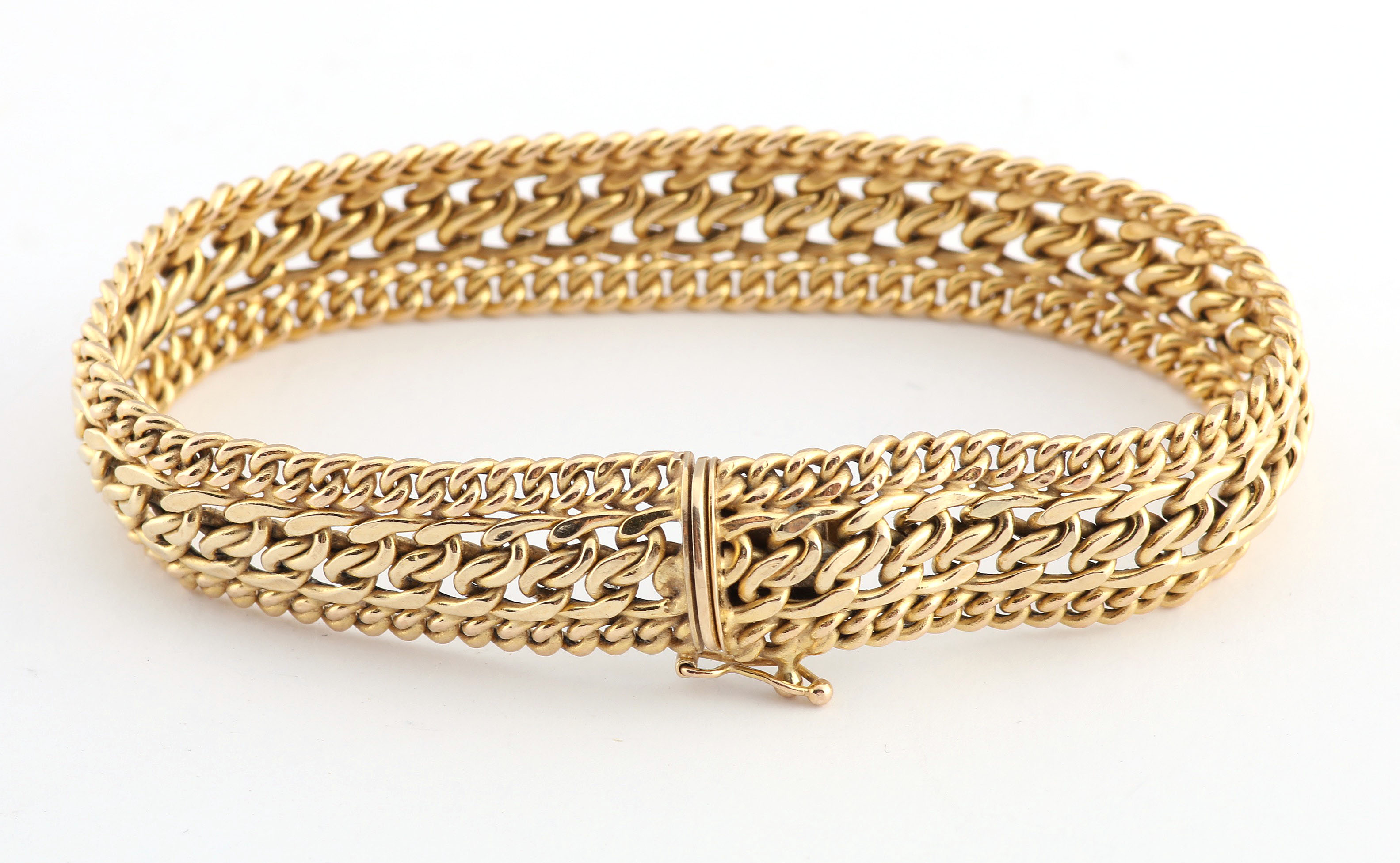 14K Yellow Gold Weave Bracelet