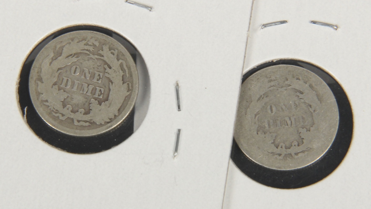 Grouping of Seated Liberty Silver Dimes