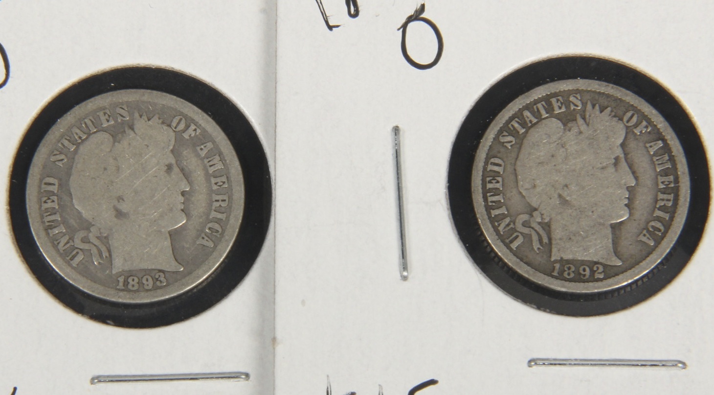 Collection of Barber Silver Dimes
